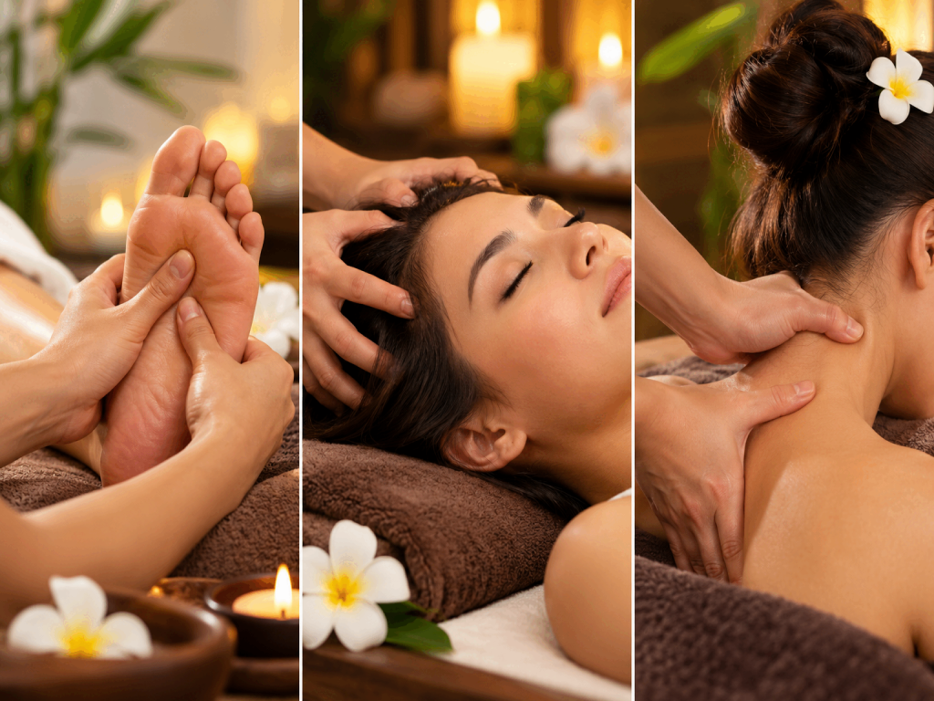Foot, Head and Neck Massage